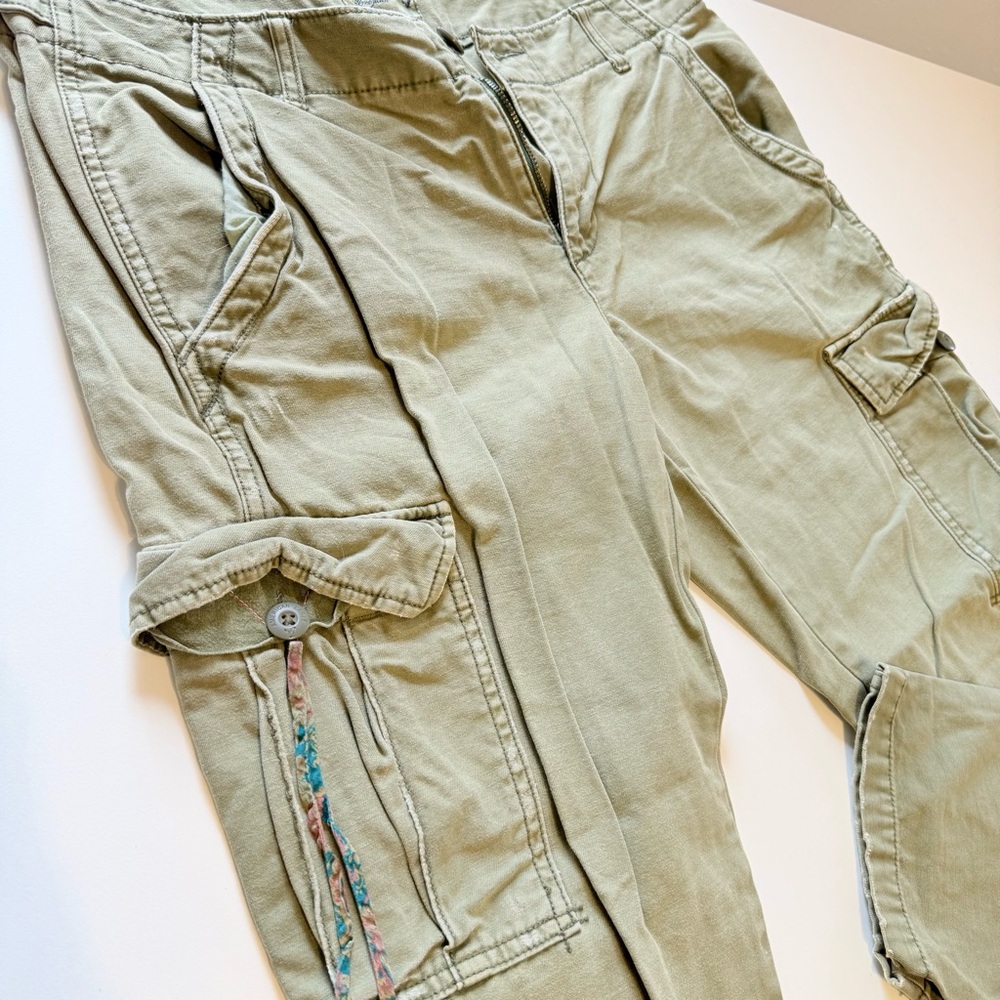 VNTG 2011 American Eagle Olive Green Cargo Pants - Straight Leg